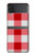 S3535 Red Gingham Funda Carcasa Case para Samsung Galaxy Z Flip 4