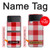 S3535 Red Gingham Funda Carcasa Case para Samsung Galaxy Z Flip 4