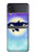 S3807 Killer Whale Orca Moon Pastel Fantasy Funda Carcasa Case para Samsung Galaxy Z Flip 4