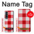 S3535 Red Gingham Funda Carcasa Case para Samsung Galaxy Z Fold 4