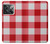 S3535 Red Gingham Funda Carcasa Case para OnePlus Ace Pro