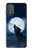 S3693 Grim White Wolf Full Moon Funda Carcasa Case para Motorola Moto G Power 2022, G Play 2023