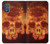 S3881 Fire Skull Funda Carcasa Case para Motorola Moto G Power 2022, G Play 2023