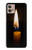 S3530 Buddha Candle Burning Funda Carcasa Case para Motorola Moto G32