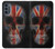 S3848 United Kingdom Flag Skull Funda Carcasa Case para Motorola Moto G62 5G