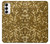 S3388 Gold Glitter Graphic Print Funda Carcasa Case para Samsung Galaxy S23