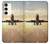 S3837 Airplane Take off Sunrise Funda Carcasa Case para Samsung Galaxy S23 Plus