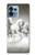 S0933 White Horses Funda Carcasa Case para Motorola Edge+ (2023), X40, X40 Pro, Edge 40 Pro