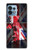 S2936 UK British Flag Map Funda Carcasa Case para Motorola Edge+ (2023), X40, X40 Pro, Edge 40 Pro