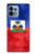 S3022 Haiti Flag Funda Carcasa Case para Motorola Edge+ (2023), X40, X40 Pro, Edge 40 Pro