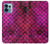 S3051 Pink Mermaid Fish Scale Funda Carcasa Case para Motorola Edge+ (2023), X40, X40 Pro, Edge 40 Pro