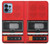 S3204 Red Cassette Recorder Graphic Funda Carcasa Case para Motorola Edge+ (2023), X40, X40 Pro, Edge 40 Pro