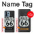 S3207 Route 66 Sign Funda Carcasa Case para Motorola Edge+ (2023), X40, X40 Pro, Edge 40 Pro