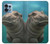 S3871 Cute Baby Hippo Hippopotamus Funda Carcasa Case para Motorola Edge+ (2023), X40, X40 Pro, Edge 40 Pro