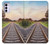 S3866 Railway Straight Train Track Funda Carcasa Case para Motorola Moto G42