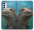 S3871 Cute Baby Hippo Hippopotamus Funda Carcasa Case para Motorola Moto G42