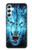 S0752 Blue Fire Grim Wolf Funda Carcasa Case para Samsung Galaxy A34 5G