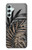 S3692 Gray Black Palm Leaves Funda Carcasa Case para Samsung Galaxy A34 5G