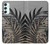 S3692 Gray Black Palm Leaves Funda Carcasa Case para Samsung Galaxy A34 5G