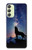 S3555 Wolf Howling Million Star Funda Carcasa Case para Samsung Galaxy A24 4G