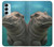 S3871 Cute Baby Hippo Hippopotamus Funda Carcasa Case para Samsung Galaxy M14