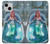 S3911 Cute Little Mermaid Aqua Spa Funda Carcasa Case para iPhone 13