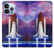 S3913 Colorful Nebula Space Shuttle Funda Carcasa Case para iPhone 13 Pro