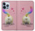 S3923 Cat Bottom Rainbow Tail Funda Carcasa Case para iPhone 13 Pro