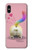 S3923 Cat Bottom Rainbow Tail Funda Carcasa Case para iPhone X, iPhone XS