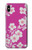 S3924 Cherry Blossom Pink Background Funda Carcasa Case para iPhone XS Max