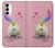 S3923 Cat Bottom Rainbow Tail Funda Carcasa Case para Samsung Galaxy S23