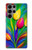 S3926 Colorful Tulip Oil Painting Funda Carcasa Case para Samsung Galaxy S23 Ultra