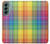 S3942 LGBTQ Rainbow Plaid Tartan Funda Carcasa Case para Samsung Galaxy S22 Plus