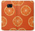 S3946 Seamless Orange Pattern Funda Carcasa Case para Samsung Galaxy S7