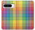 S3942 LGBTQ Rainbow Plaid Tartan Funda Carcasa Case para Google Pixel 8 pro