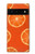 S3946 Seamless Orange Pattern Funda Carcasa Case para Google Pixel 6