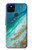 S3920 Abstract Ocean Blue Color Mixed Emerald Funda Carcasa Case para Google Pixel 4a 5G