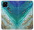 S3920 Abstract Ocean Blue Color Mixed Emerald Funda Carcasa Case para Google Pixel 4a 5G