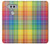 S3942 LGBTQ Rainbow Plaid Tartan Funda Carcasa Case para LG V20
