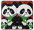 S3929 Cute Panda Eating Bamboo Funda Carcasa Case para LG G8 ThinQ