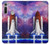 S3913 Colorful Nebula Space Shuttle Funda Carcasa Case para Motorola Moto G8