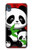 S3929 Cute Panda Eating Bamboo Funda Carcasa Case para Motorola Moto E6, Moto E (6th Gen)