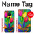S3926 Colorful Tulip Oil Painting Funda Carcasa Case para Nokia 7.2