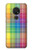 S3942 LGBTQ Rainbow Plaid Tartan Funda Carcasa Case para Nokia 7.2