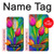 S3926 Colorful Tulip Oil Painting Funda Carcasa Case para Nokia 6.1, Nokia 6 2018