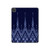 S3950 Textile Thai Blue Pattern Funda Carcasa Case para iPad Pro 11 (2021,2020,2018, 3rd, 2nd, 1st)