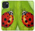 S0892 Ladybug Funda Carcasa Case para iPhone 15