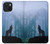 S0935 Wolf Howling in Forest Funda Carcasa Case para iPhone 15