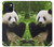 S1073 Panda Enjoy Eating Funda Carcasa Case para iPhone 15