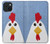 S3254 Chicken Cartoon Funda Carcasa Case para iPhone 15